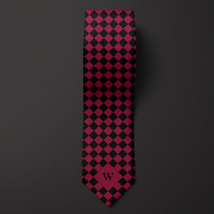 Prüfmongramm für das Burgundy Business Krawatte
