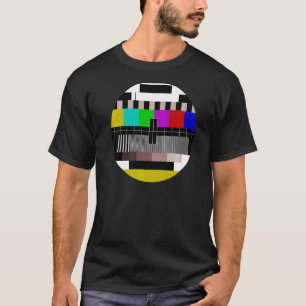 Prüfmuster für die Prüfkarte Test Image TV Retro T-Shirt