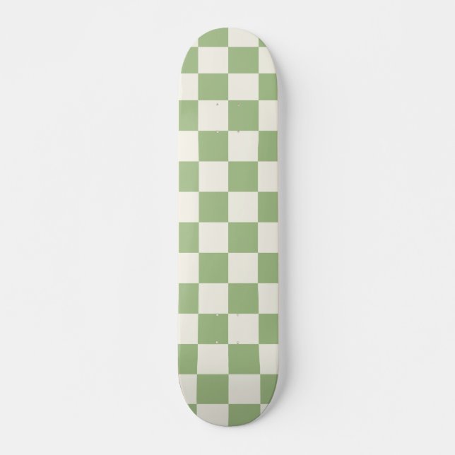 Prüfmuster für Sage und Creme Skateboard (Vorne)
