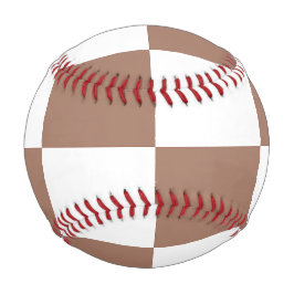 Prüfmuster in Weiß und Mocha Mousse Baseball