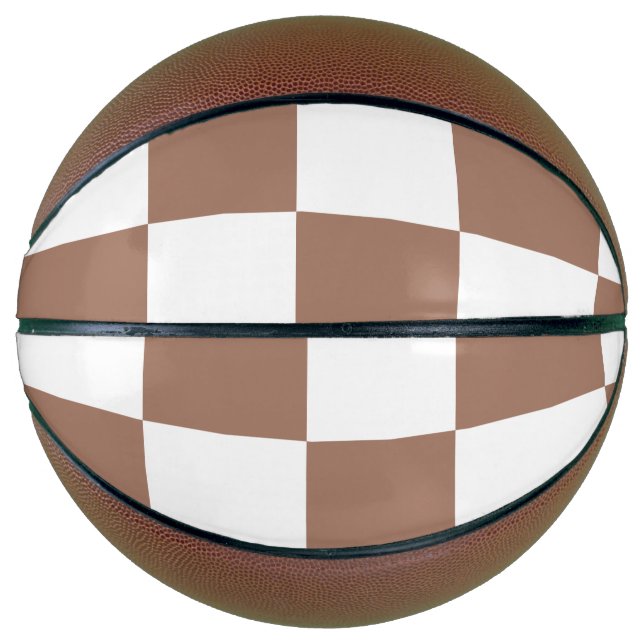 Prüfmuster in Weiß und Mocha Mousse Basketball (Vorderseite)