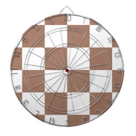 Prüfmuster in Weiß und Mocha Mousse Dartscheibe