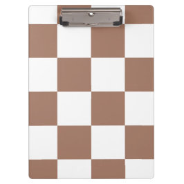 Prüfmuster in Weiß und Mocha Mousse Klemmbrett