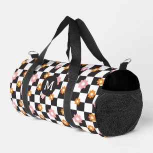 Prüfplatinenmuster für die Retro-Monogramm-Daisy-B Duffle Bag