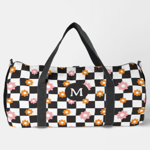 Prüfplatinenmuster für die Retro-Monogramm-Daisy-B Duffle Bag
