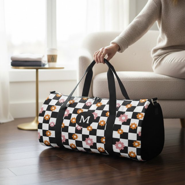 Prüfplatinenmuster für die Retro-Monogramm-Daisy-B Duffle Bag (Von Creator hochgeladen)