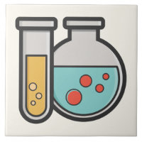 Prüfrohr und Beaker für die Chemie