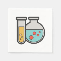 Prüfrohr und Beaker für die Chemie