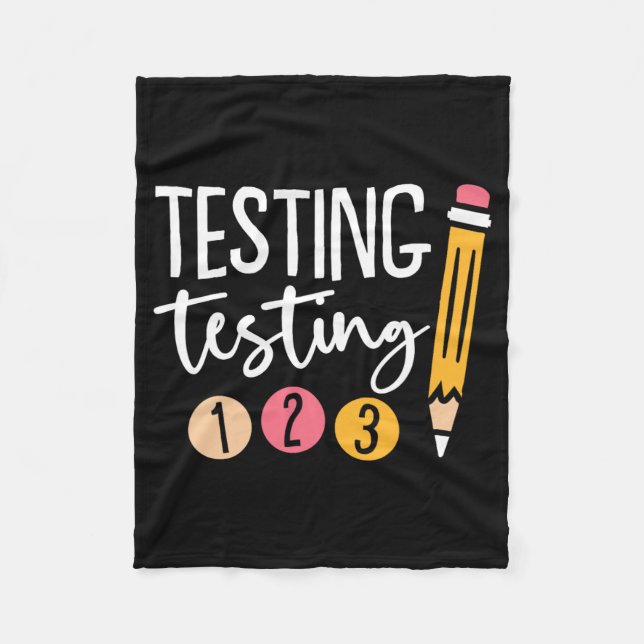 Prüfung 123 Niedlicher Test Tag 3 Fleecedecke (Vorderseite)