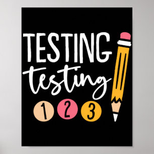 Prüfung 123 Niedlicher Test Tag 3 Poster