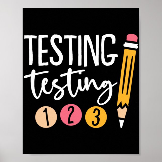 Prüfung 123 Niedlicher Test Tag 3 Poster (Vorne)