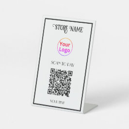 Prüfung auf Bezahlung von QR-Code Sockelschild