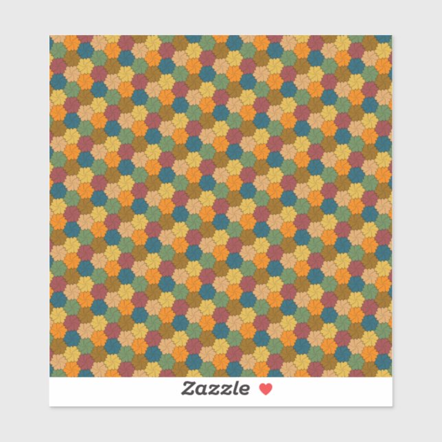 Prüfung des mehrfarbigen Radmusters der Blume Aufkleber (Blatt)