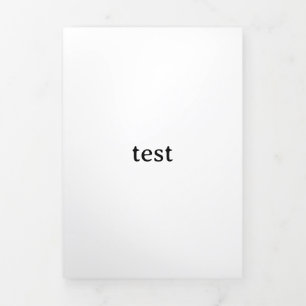 Prüfung Dreifach Gefaltete Karte