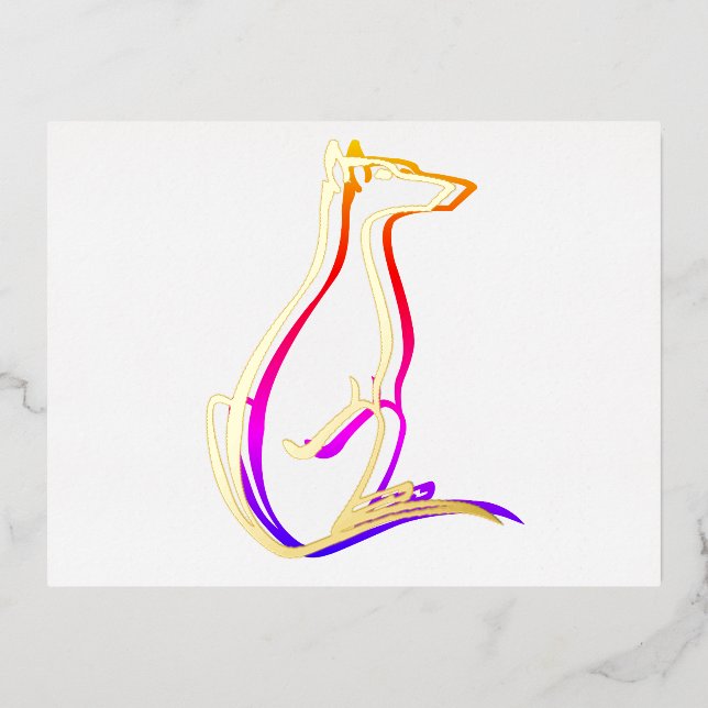 Prüfung Folie Einladungspostkarte (Vorderseite)