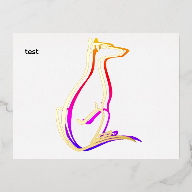 Prüfung Folie Einladungspostkarte (Vorderseite)