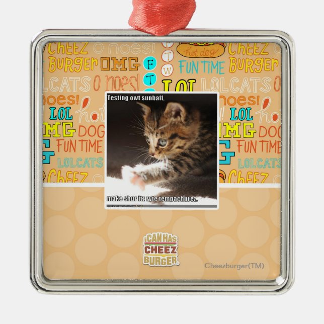 Prüfung owt sunbaff ornament aus metall (Vorne)