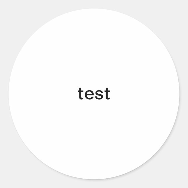 Prüfung Runder Aufkleber (Vorderseite)