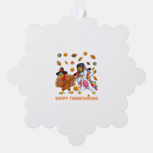 Prüfung Türkei Einhorn Erntedank für Mädchen Pilg Ornament Karte