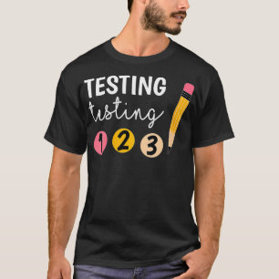 Prüfungen am Niedlichen Prüftag bei Frauen 1 2 3 L T-Shirt