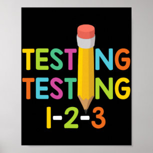 Prüfungen für Tageslehrer 1-2-3 Poster