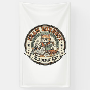 Prüfungsausbrennen Akademische Katze Prüfungsausbr Banner
