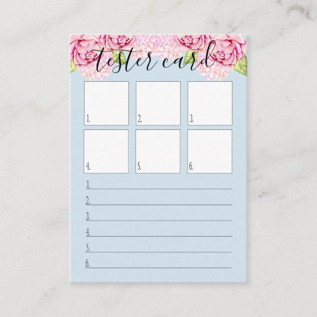 Prüfvorrichtungs-Karte - Lippenstift-Muster-Karte Treuekarte (Vorderseite)