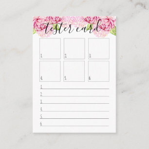 Prüfvorrichtungs-Karte - Lippenstift-Muster-Karte Visitenkarte