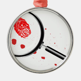 Prufying Glass Ornament Aus Metall