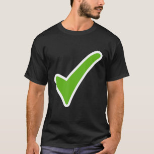 Prüfzeichen Ja Bestätigter Karo Das Feld Karo-Mark T-Shirt