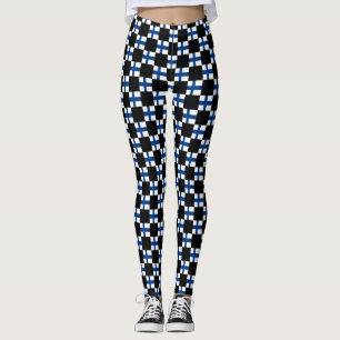 Prüfzeichnermuster für Finnland Leggings