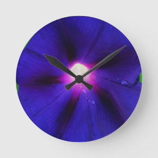 Prunkwinde Blume Runde Wanduhr
