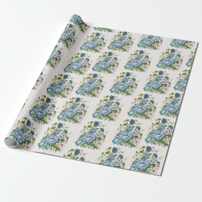 Prunkwinden-Geschenkpapier Geschenkpapier (Ungerollt)