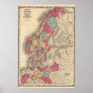 Prussia Sweden Norway and Denmark Poster
