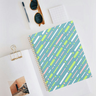 Prussian Blue Line Pattern Planner Planer
