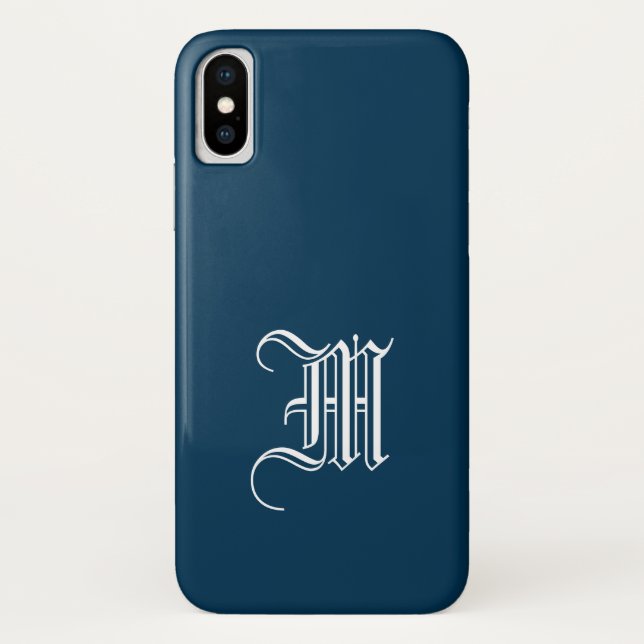 PRUSSIAN BLUE Solid Background iPhone X Fall Case-Mate iPhone Hülle (Rückseite)
