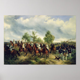 Prussian cavalry on expedition poster