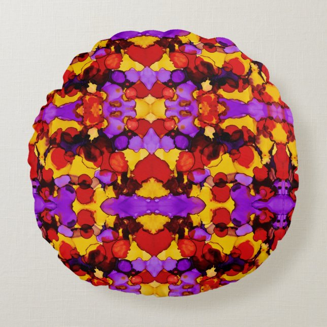 Pry Rundes Kissen (Vorderseite)