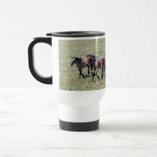 Pryor Mountain Wilde Pferde laufen Reisebecher