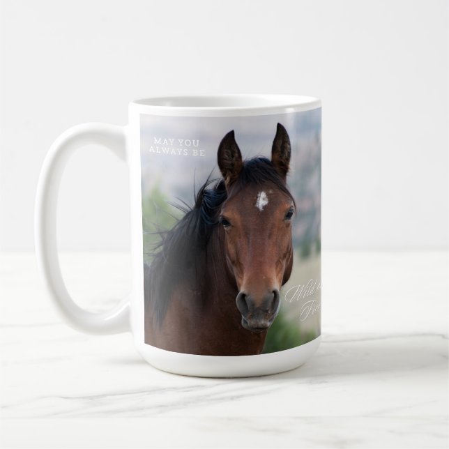 Pryor Mountain Wildes Pferd "Ula" Kaffeetasse (Links)