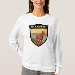 Pryor Mountains Wildes Pferd Reichweite Vintag T-Shirt