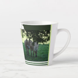 Przewalski Pferde Collage Latte Tasse