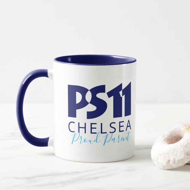 PS11-Logo vollständig anpassbare Farben Tasse (Mit Donut)