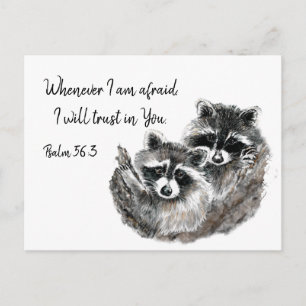 PS 56:3 Wenn ich befürchte, dass ich auf Ihr Zitat Postkarte