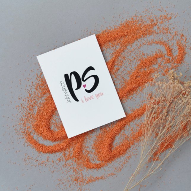 PS. Ich Liebe Sie | Valentinstag Feiertagskarte (Von Creator hochgeladen)