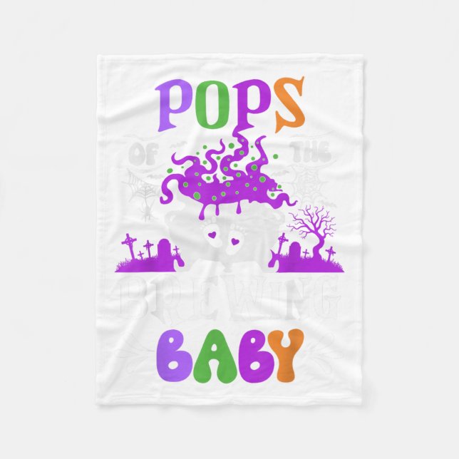 Ps Of The Brewing Baby Dad To Be Halloween  Fleecedecke (Vorderseite)