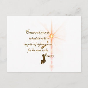Psa 23.3 Der Herr ist mein Schäfer Postkarte