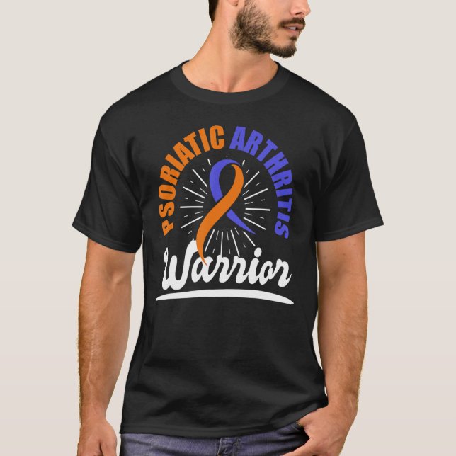 Psa Psoriasis Arthritis Warrior Bewusstsein T-Shirt (Vorderseite)