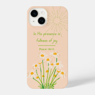 Psalm16:11 Bible Verse Floral Christian Phone Case iPhone 14 Hülle