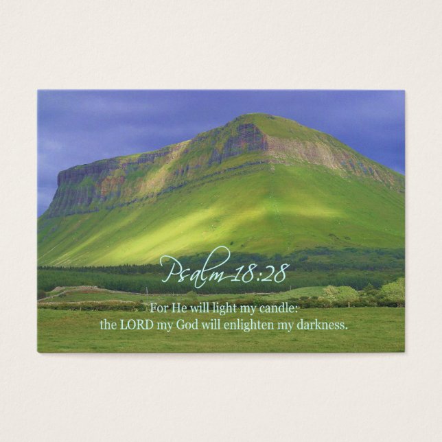 Psalm18:28 Personal Inspirational Cards (Vorderseite)